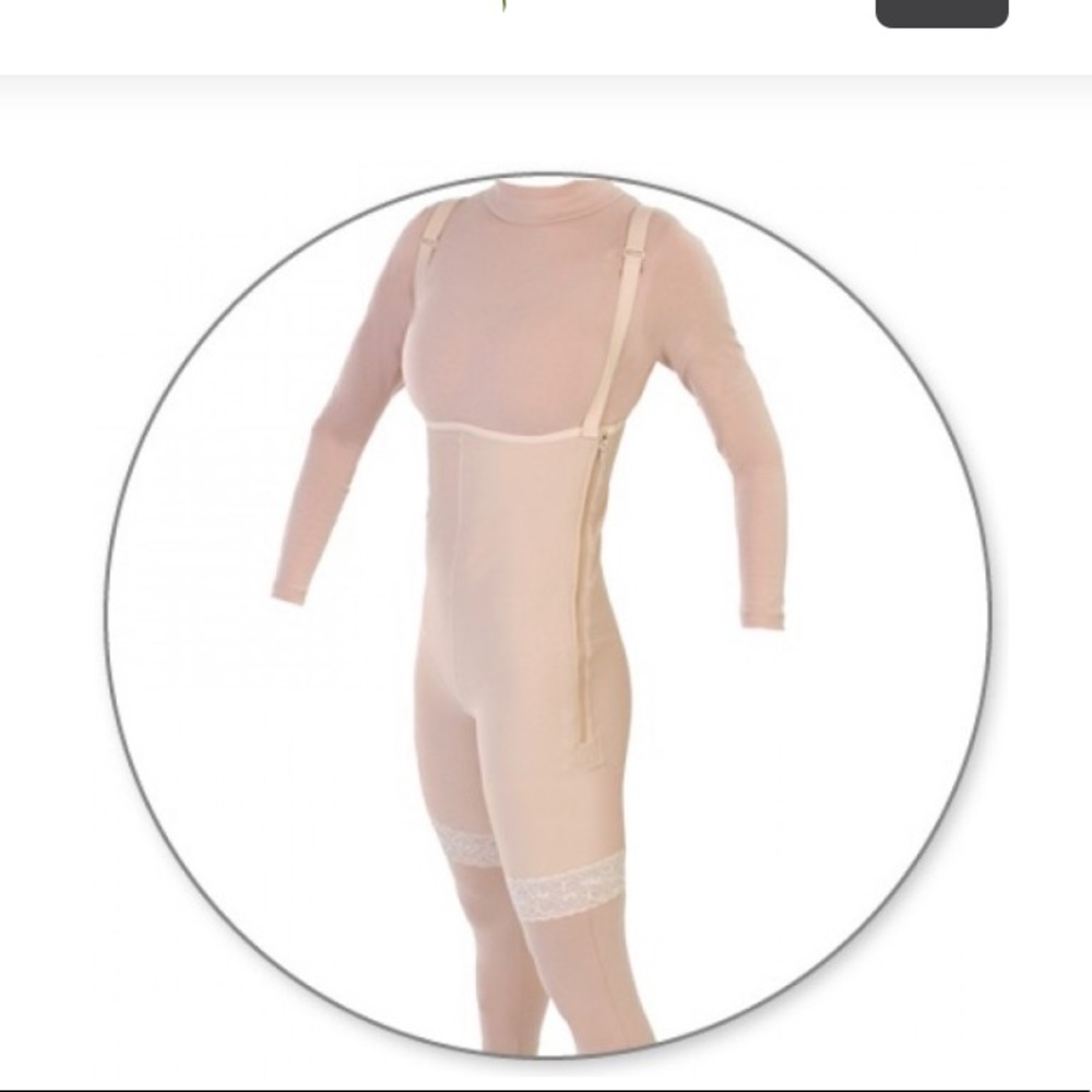 Body Garment with Zipper Mid Thigh